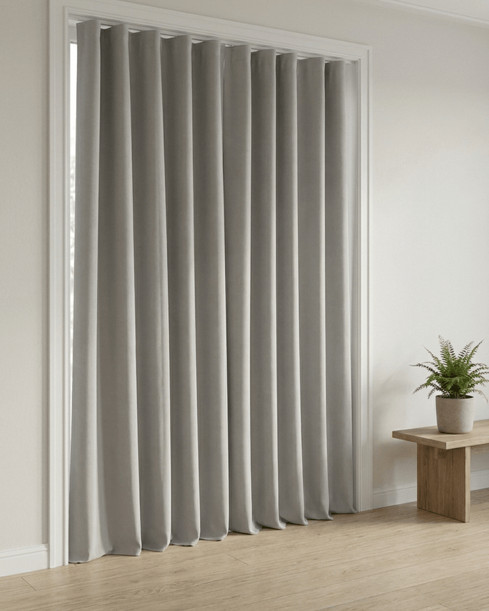 NOVA – Wave-Verdunkelungsgardine, Grau – wavegardin